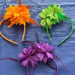 Vibrant Floral Headbands (Sold Separately)
